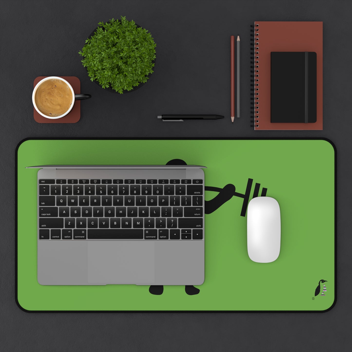 Desk Mat: Weightlifting Green