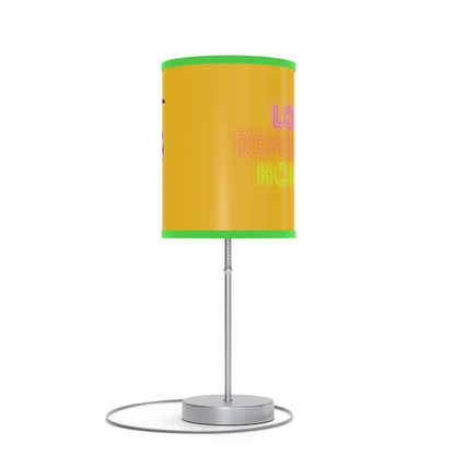 Lamp on a Stand, US|CA plug: Crazy Penguin World Logo Yellow