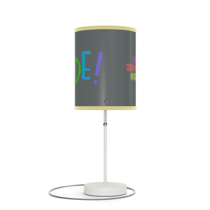 Lamp on a Stand, US|CA plug: LGBTQ Pride Dark Grey 