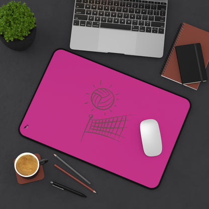 Desk Mat: Volleyball Pink