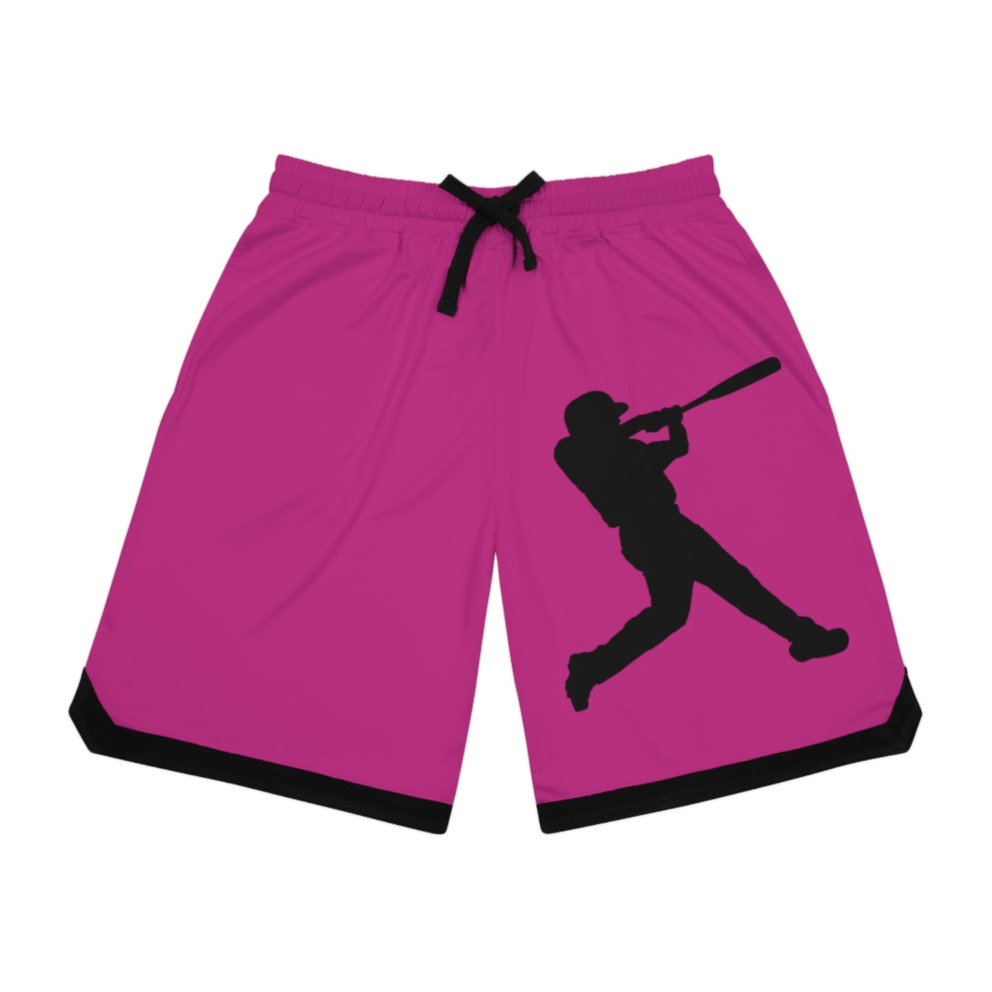 Basketball Rib Shorts: Baseball Pink