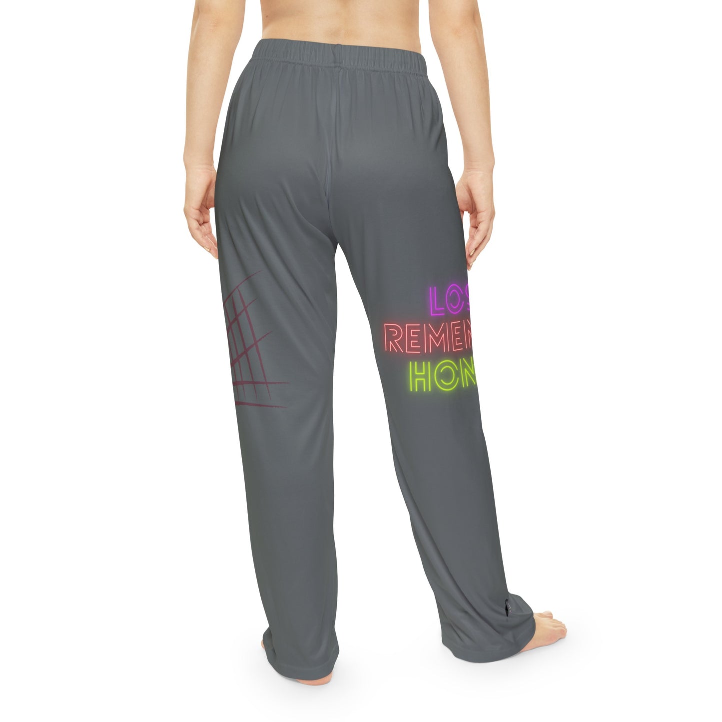 Pambabaeng Pajama Pants: Volleyball Dark Grey 