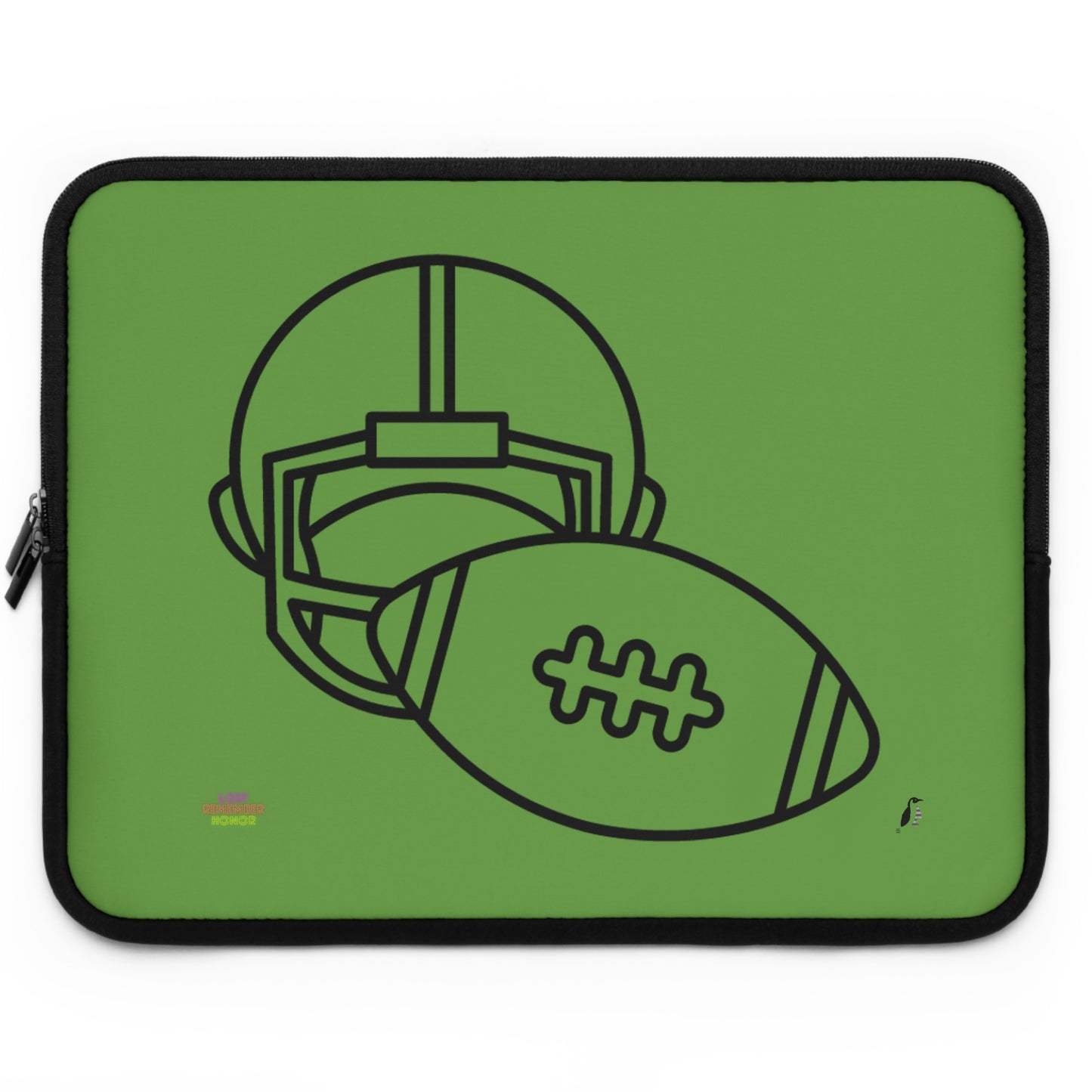 Laptop Sleeve: Football Green