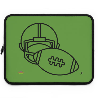 Laptop Sleeve: Football Green