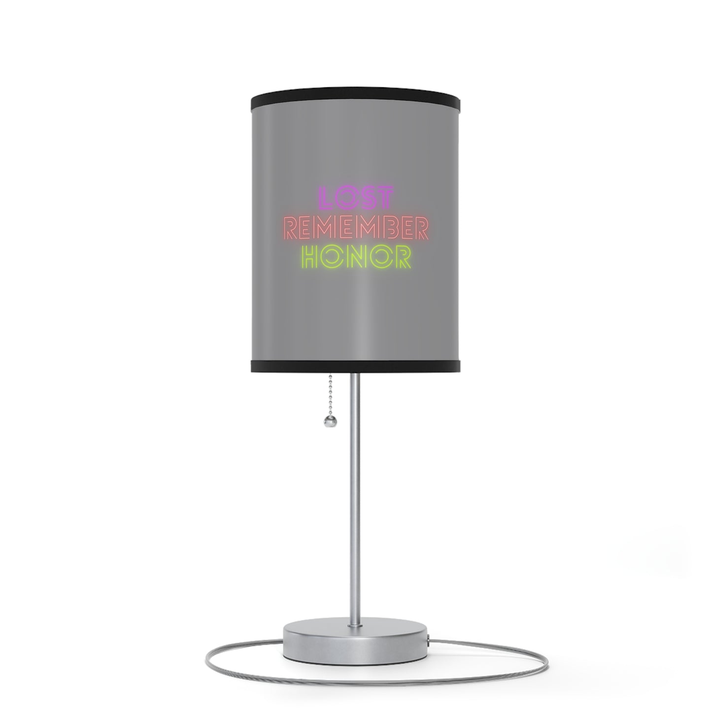 Lamp on a Stand, US|CA plug: Baseball Grey