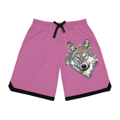 Basketball Rib Shorts: Wolves Lite Pink