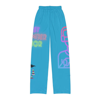 Kids Pajama Pants: Gaming Turquoise