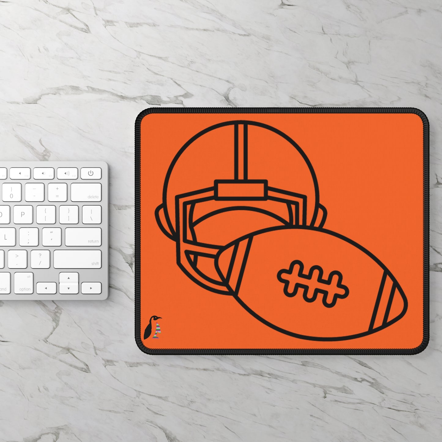 Gaming Mouse Pad: Football Orange