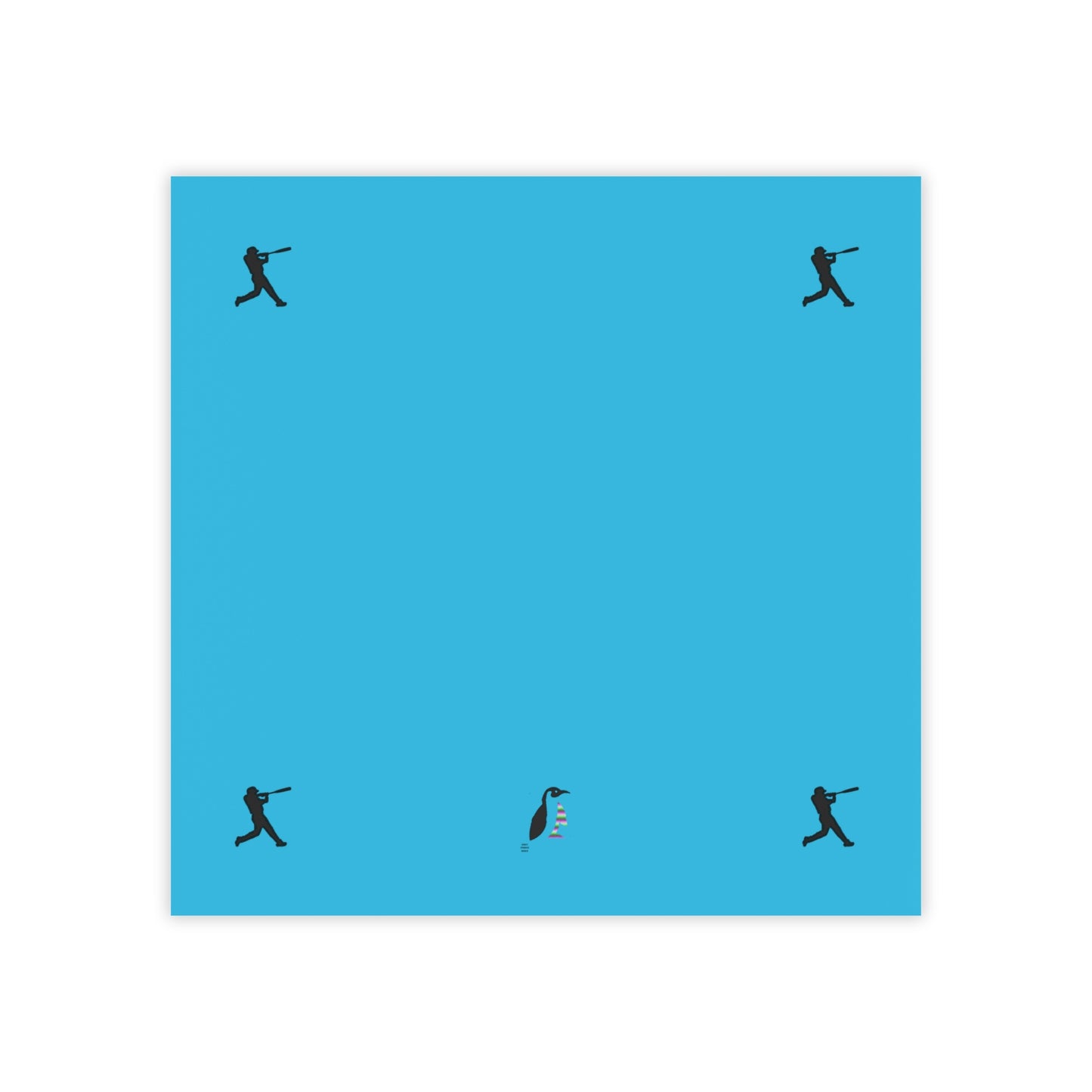 Post-it® Note Pads: Baseball Turquoise