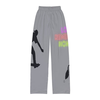 Kids Pajama Pants: Skateboarding Grey