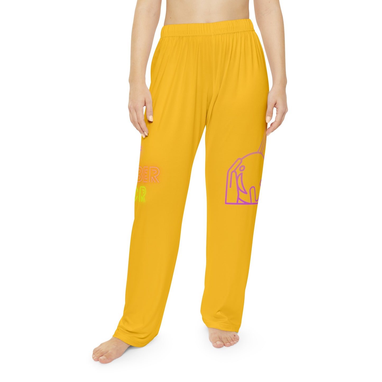 Women's Pajama Pants: Bowling Yellow