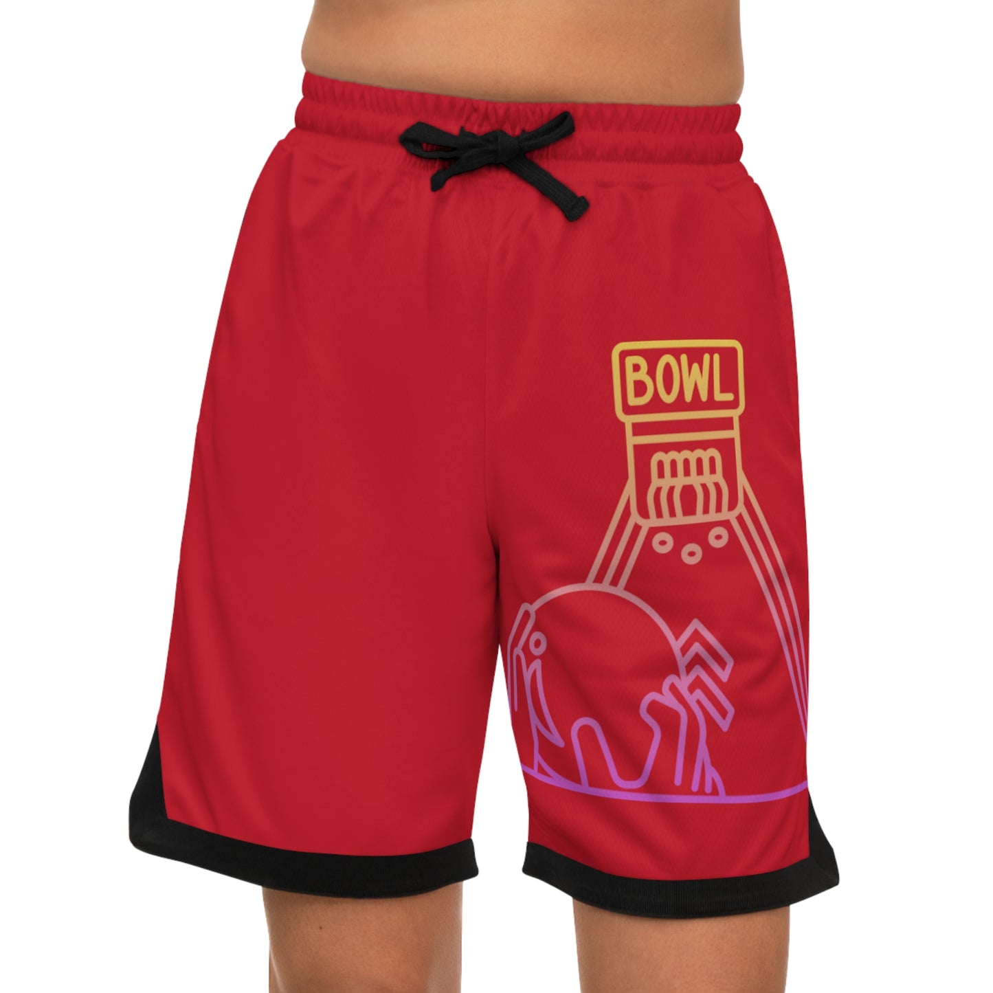 Basketball Rib Shorts: Bowling Dark Red