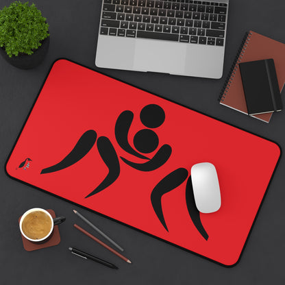 Desk Mat: Wrestling Red