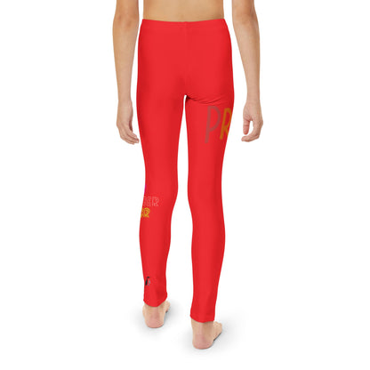 Youth Full-Length Leggings: LGBTQ Pride Red