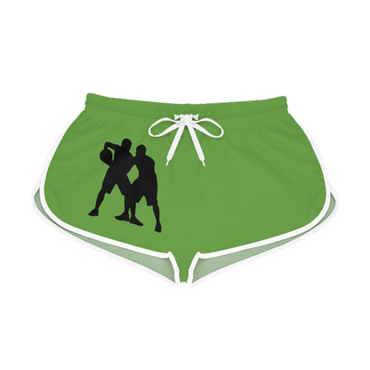 Women's Relaxed Shorts: Basketball Green