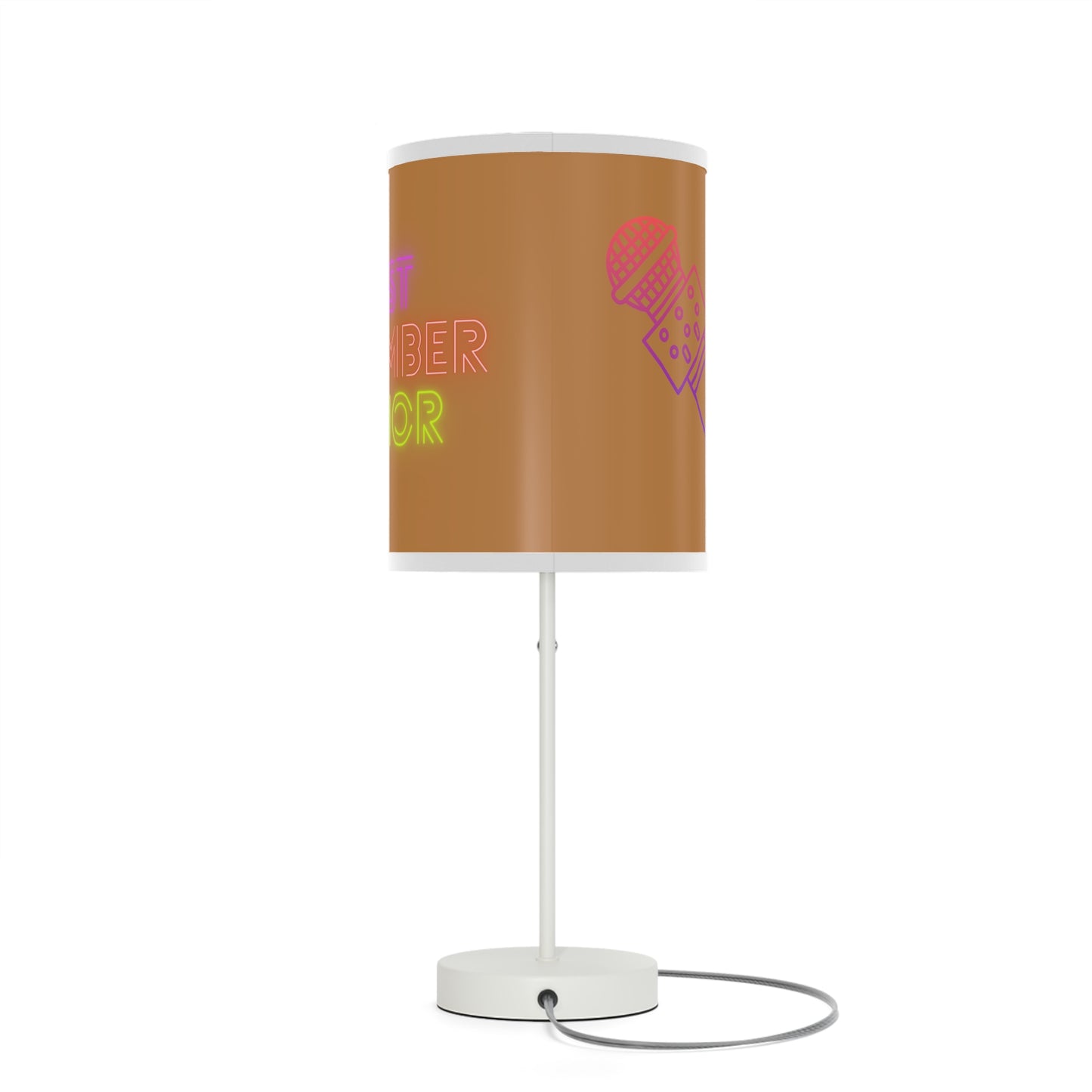 Lamp on a Stand, US|CA plug: Music Lite Brown