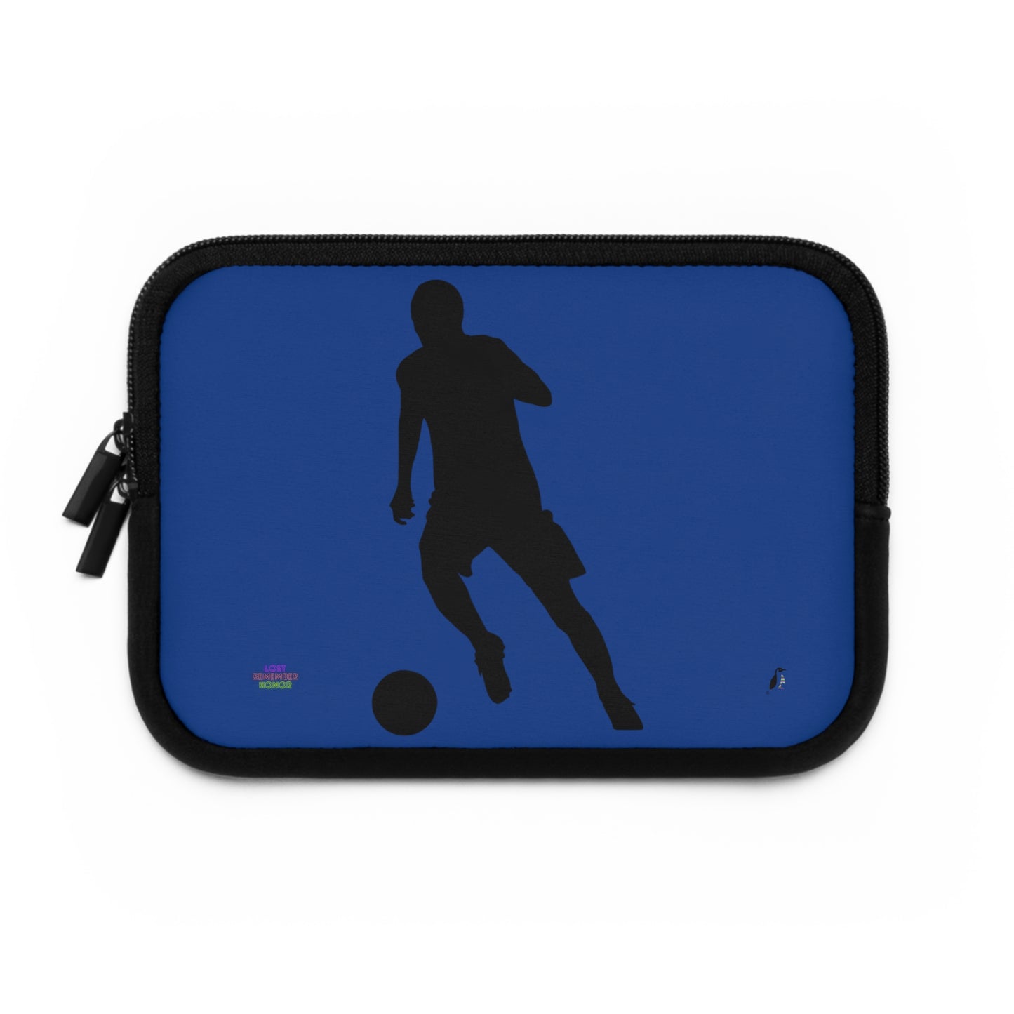 Laptop Sleeve: Soccer Dark Blue