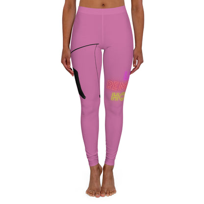 Women's Spandex Leggings: Fishing Lite Pink