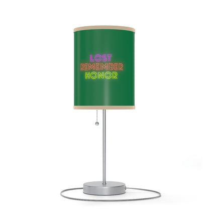 Lamp on a Stand, US|CA plug: LGBTQ Pride Dark Green