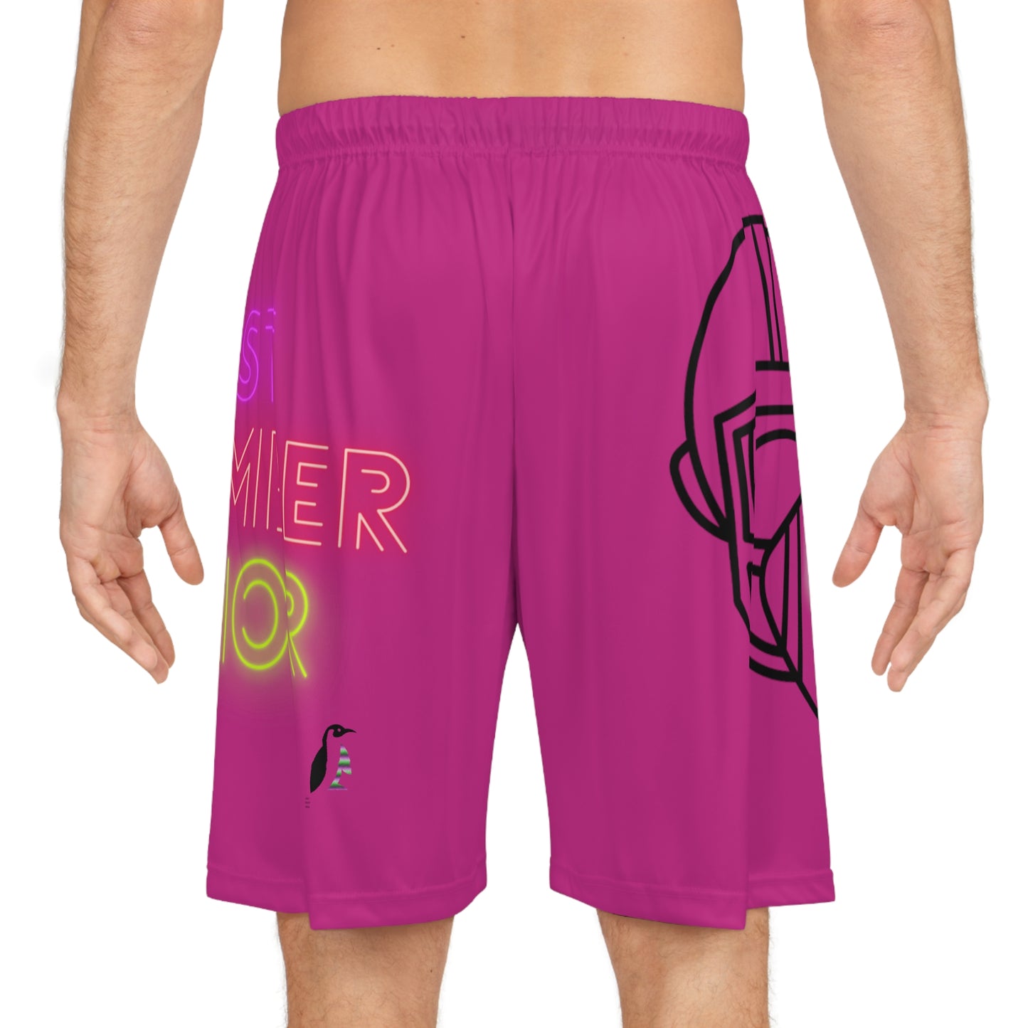 Basketball Shorts: Football Pink