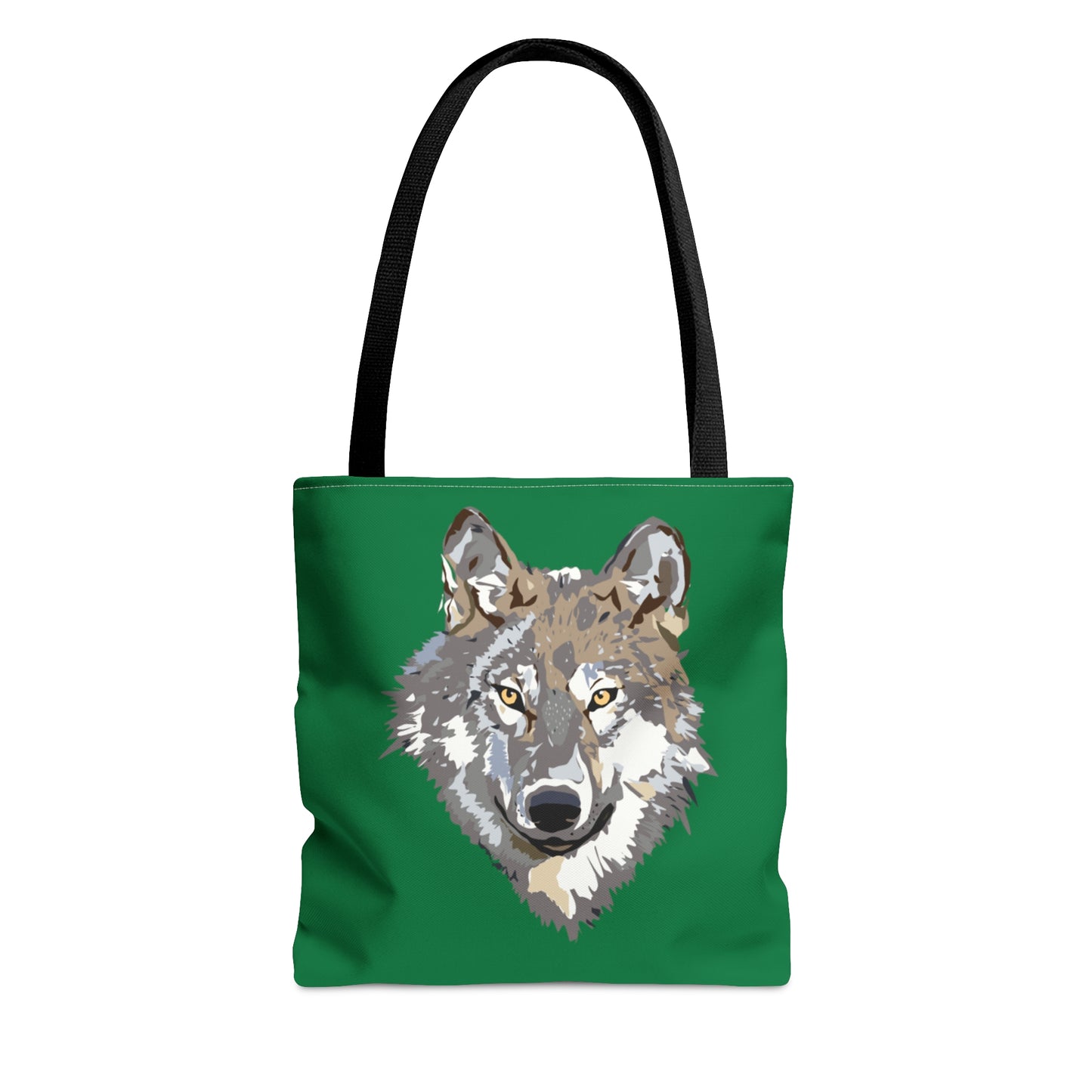 Tote Bag: Wolves Dark Green