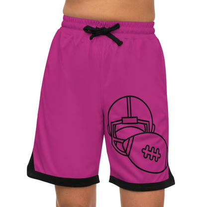 Basketball Rib Shorts: Football Pink