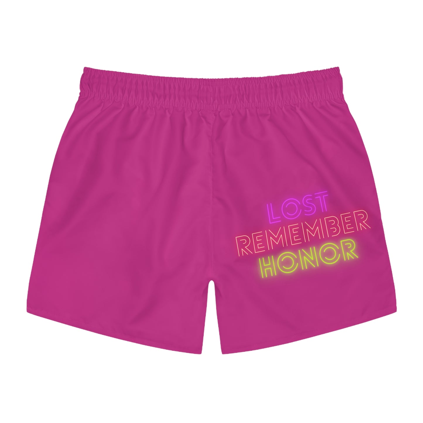 Swim Trunks: Crazy Penguin World Logo Pink