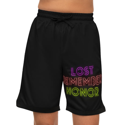 Basketball Rib Shorts: Lost Remember Honor Black