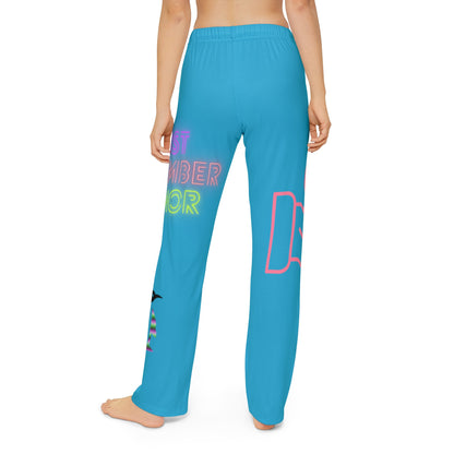 Kids Pajama Pants: Fight Cancer Turquoise