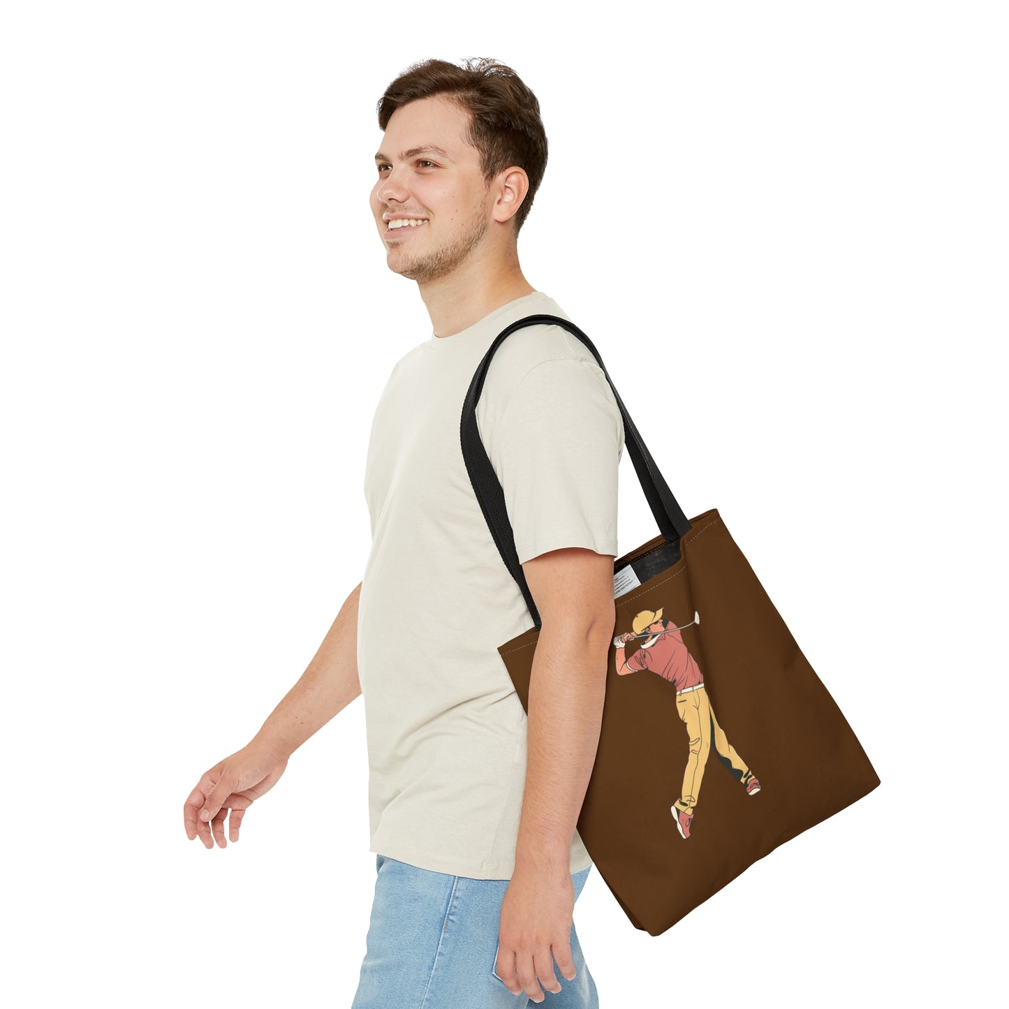 Tote Bag: Golf Brown