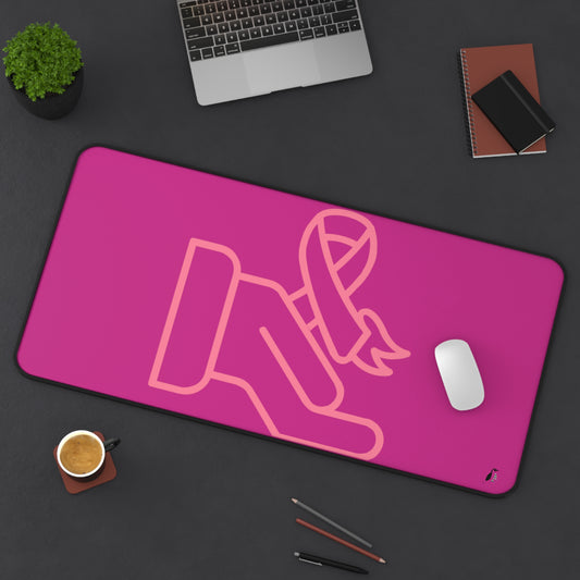 Desk Mat: Fight Cancer Pink