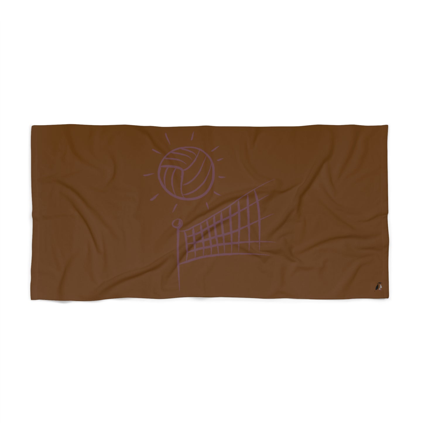 Beach Towel: Volleyball Brown