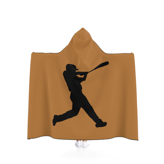 Hooded Blanket: Baseball Lite Brown