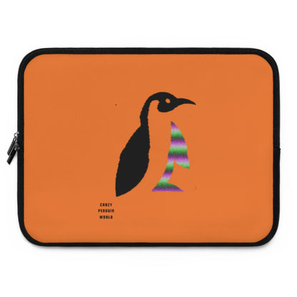 Laptop Sleeve: Crazy Penguin World Logo Crusta