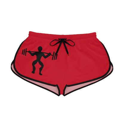 Women's Relaxed Shorts: Weightlifting Dark Red