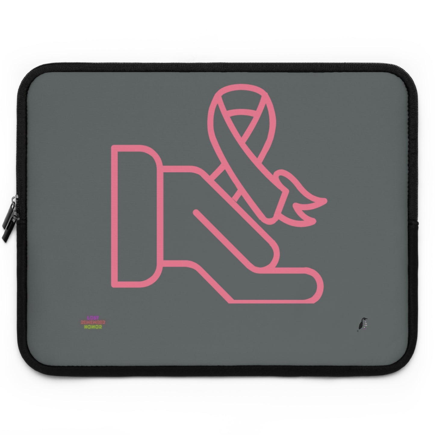 Laptop Sleeve: Fight Cancer Dark Grey