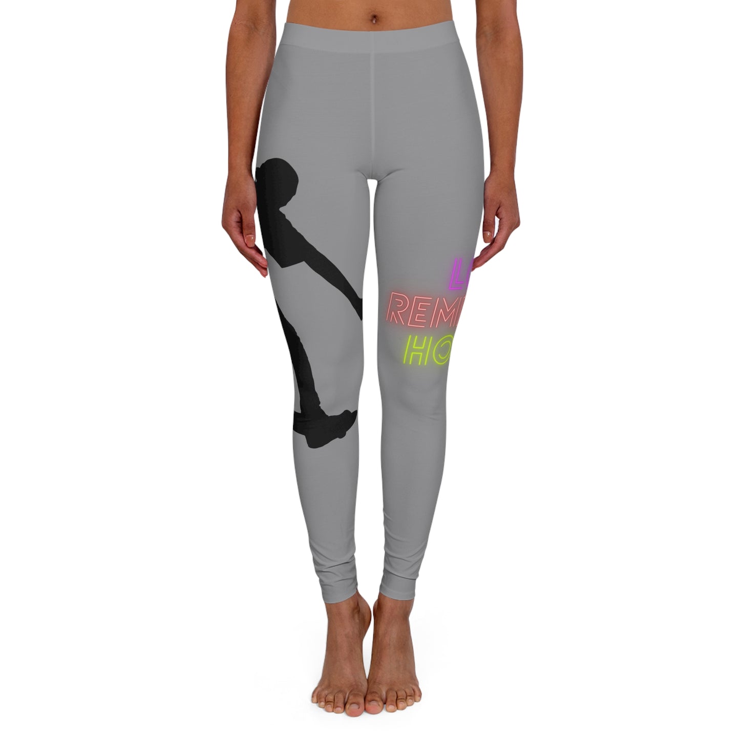 Women's Spandex Leggings: Skateboarding Grey