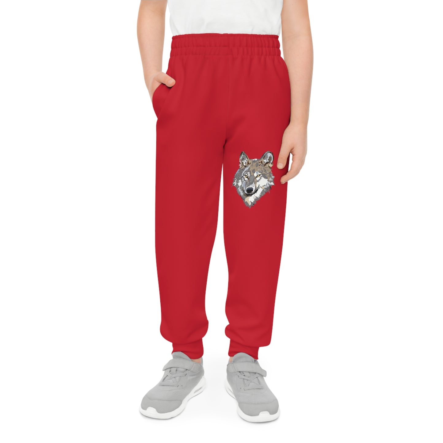 Youth Joggers: Wolves Dark Red