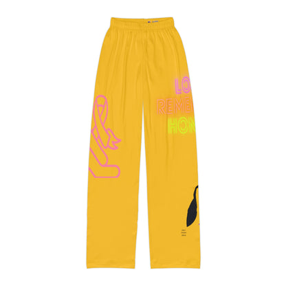 Kids Pajama Pants: Fight Cancer Yellow