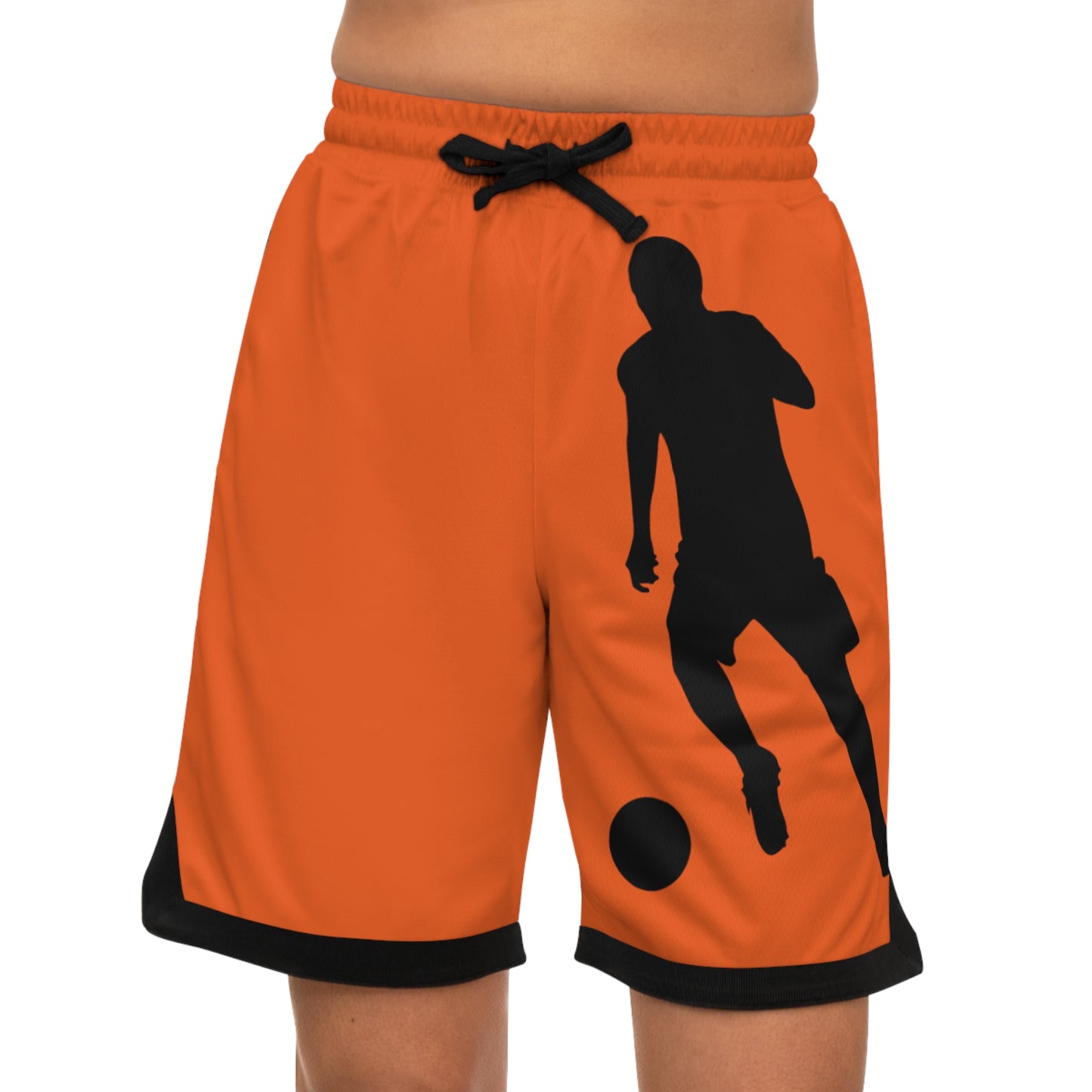 Basketball Rib Shorts: Soccer Orange