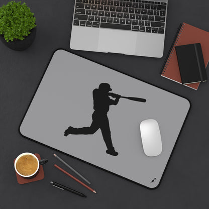 Desk Mat: Baseball Grey