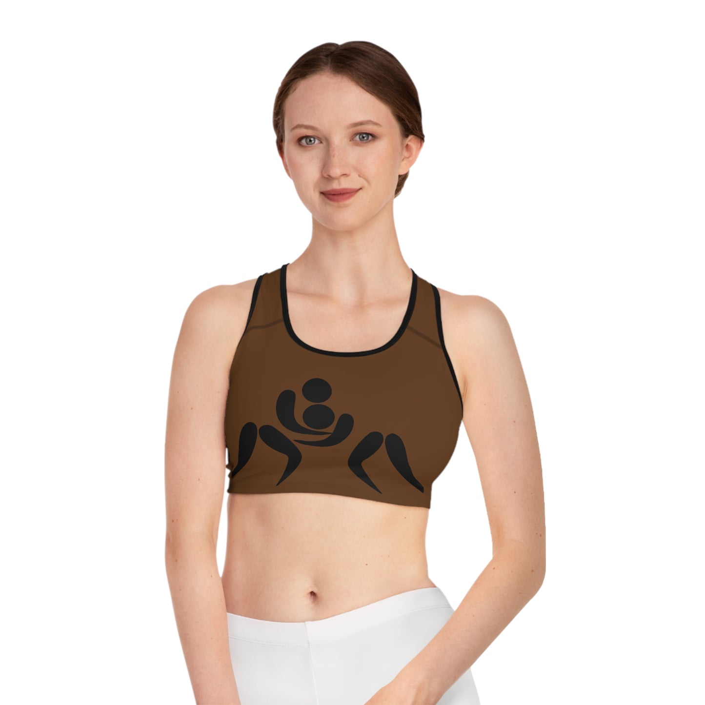 Sports Bra: Wrestling Brown