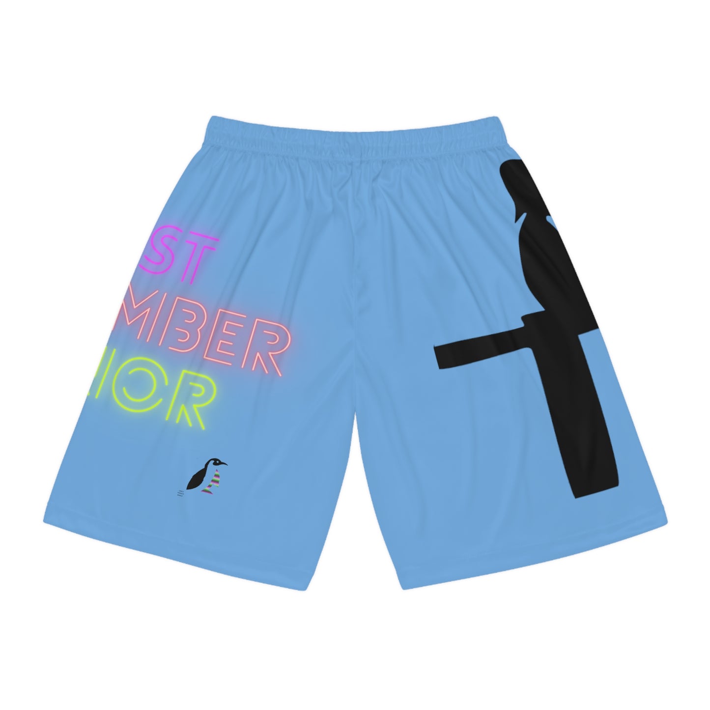 Basketball Shorts: Fishing Lite Blue