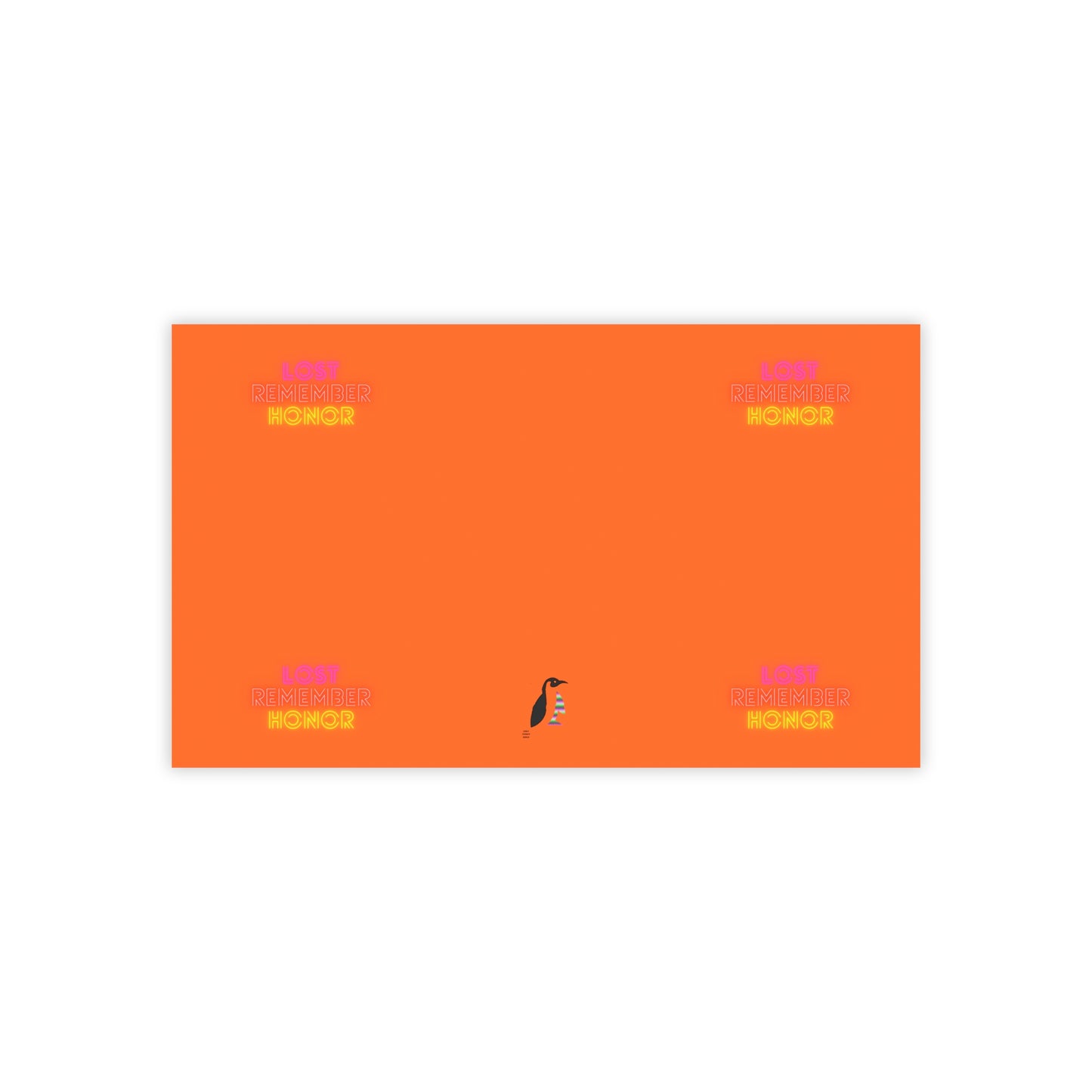 Post-it® Note Pads: Lost Remember Honor Orange