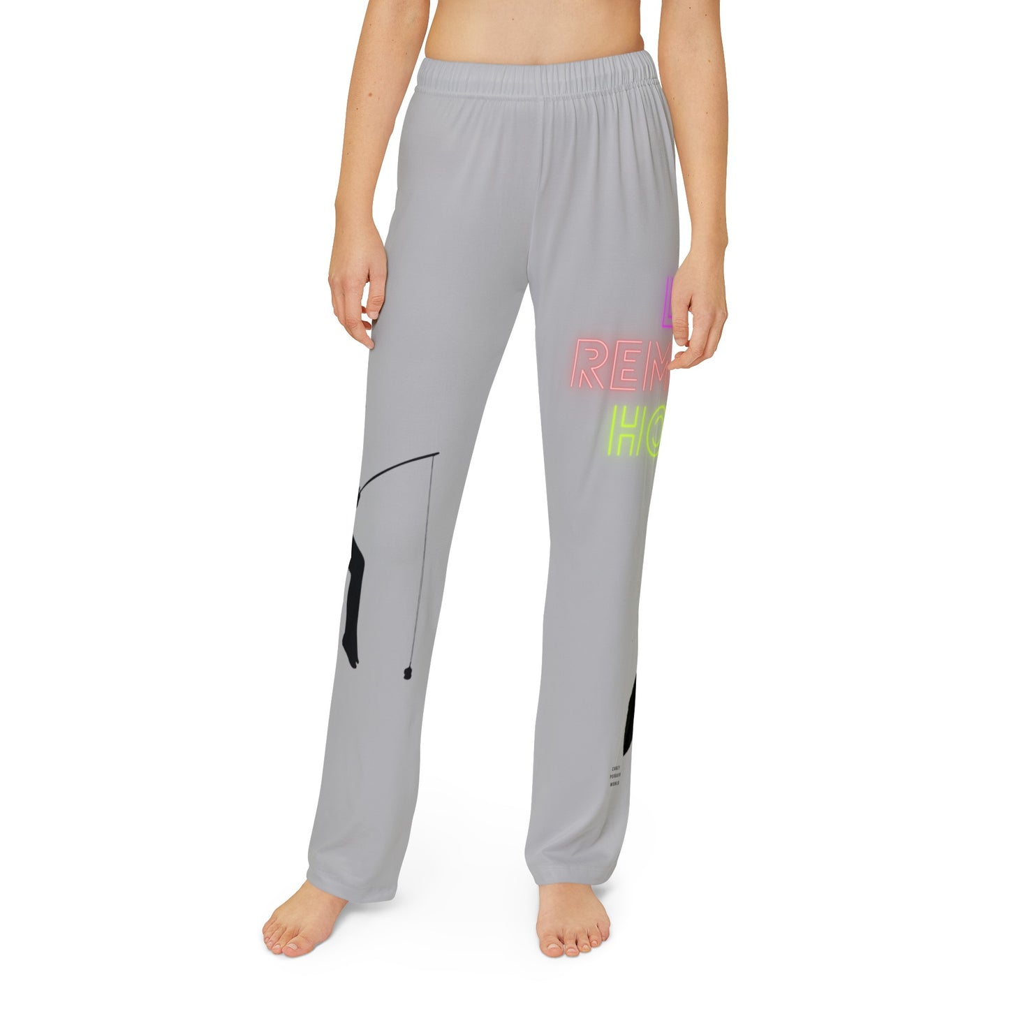 Kids Pajama Pants: Fishing Lite Grey