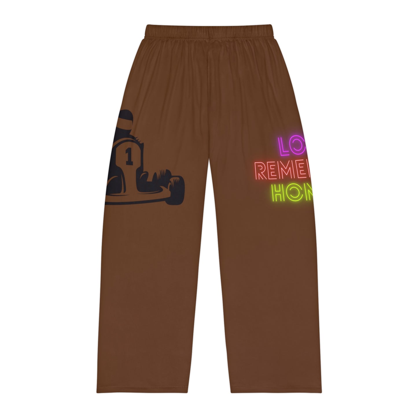 Men's Pajama Pants: Racing Brown