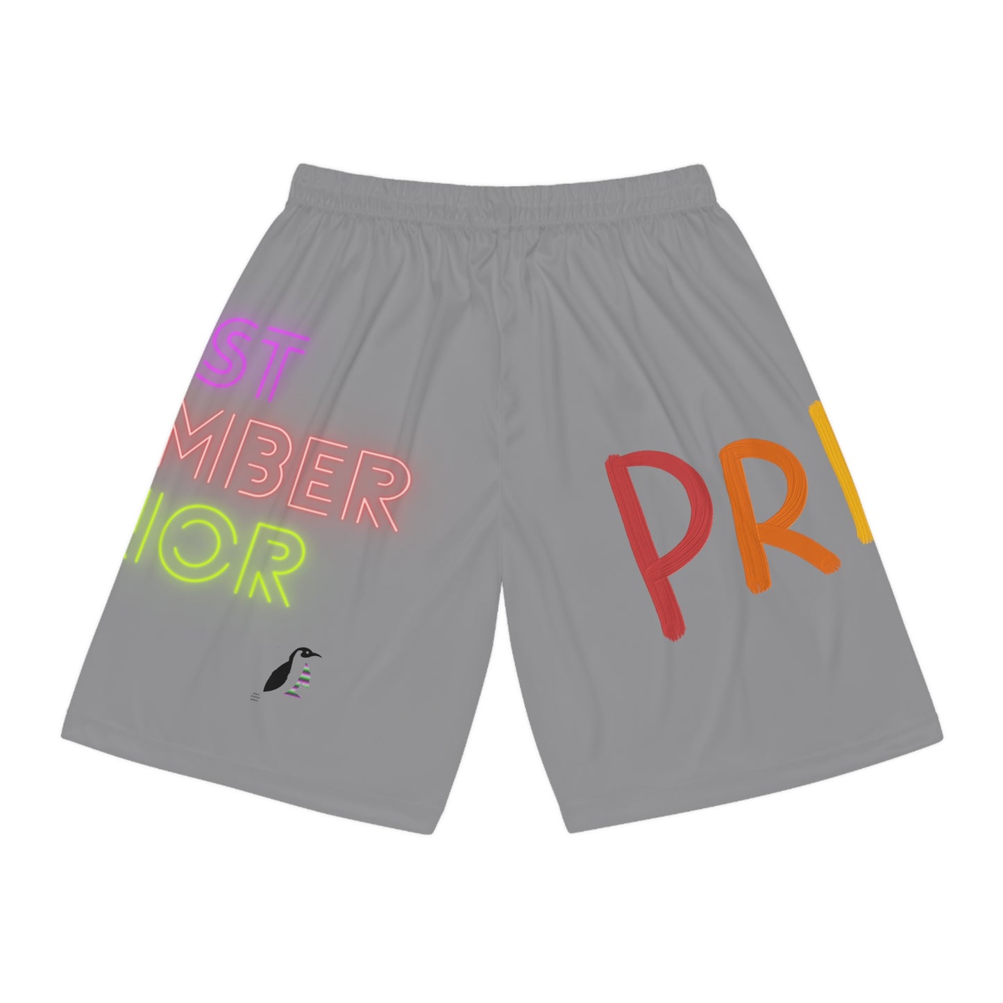 Basketball Shorts: LGBTQ Pride Grey