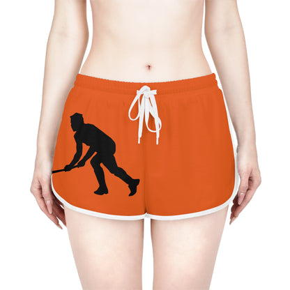 Women's Relaxed Shorts: Hockey Orange