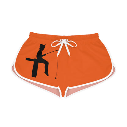 Women's Relaxed Shorts: Fishing Orange