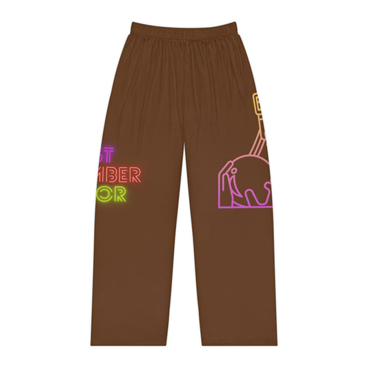 Women's Pajama Pants: Bowling Brown